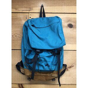 Vintage Eastern Mountain Sports EMS Leather Bottom Hiking Backpack 1990s